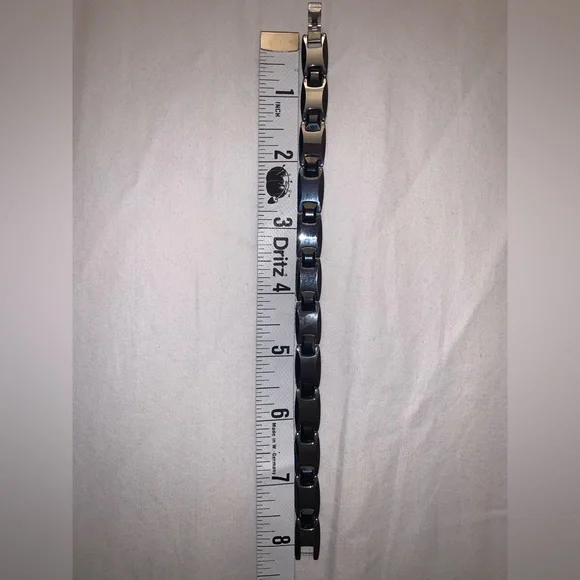 Stainless steel and Ceramic Men’s Bracelet - Picture 4 of 6